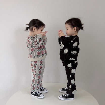 [PRE-ORDER] Knit Top Boot-Cut Pants Set