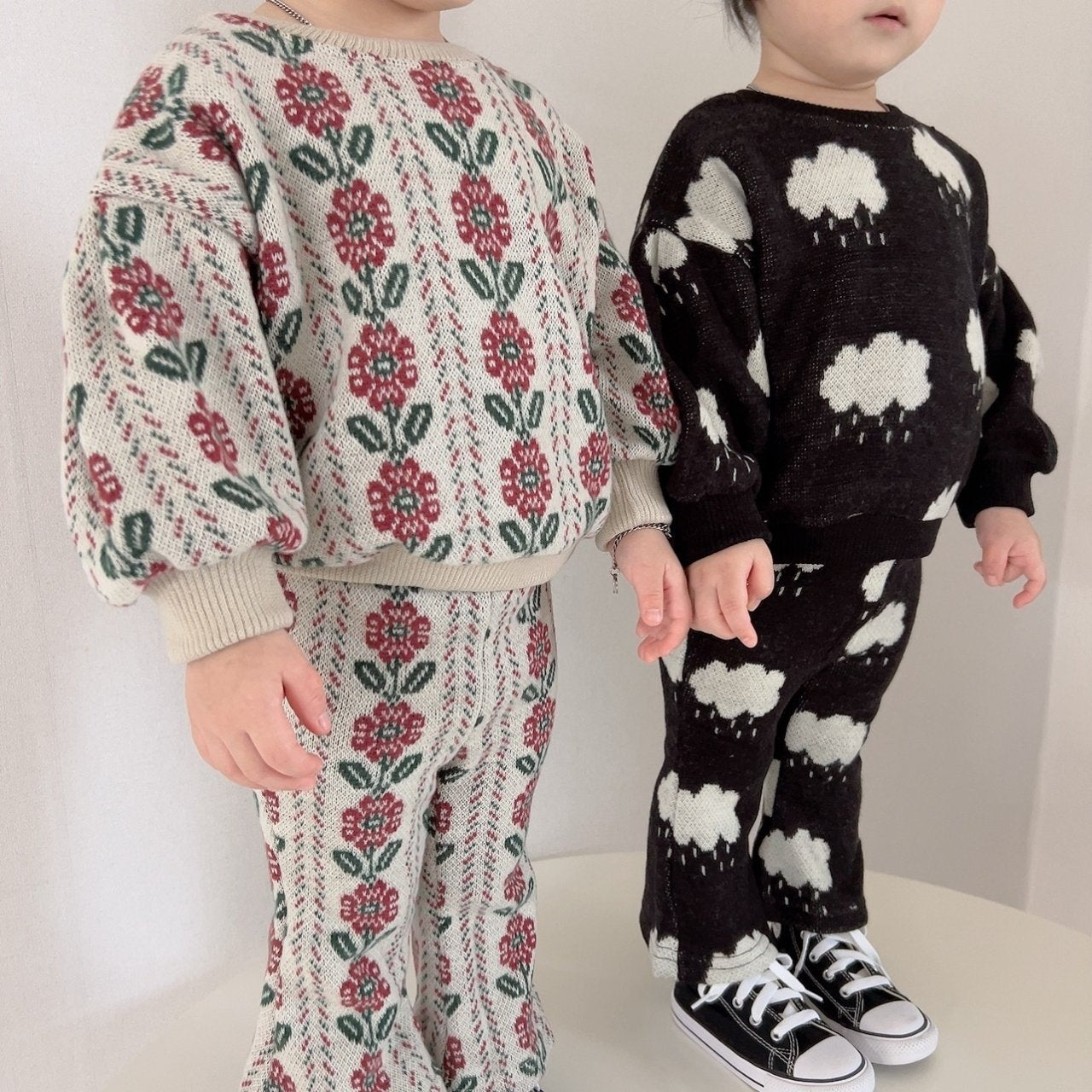 [PRE-ORDER] Knit Top Boot-Cut Pants Set