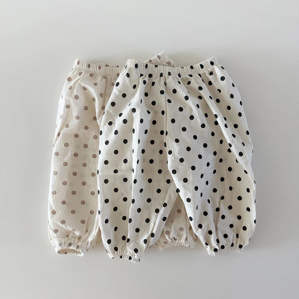 Summer Sausage Pants [Blue Heart, Beige Dot/100/M(3-4yr)]