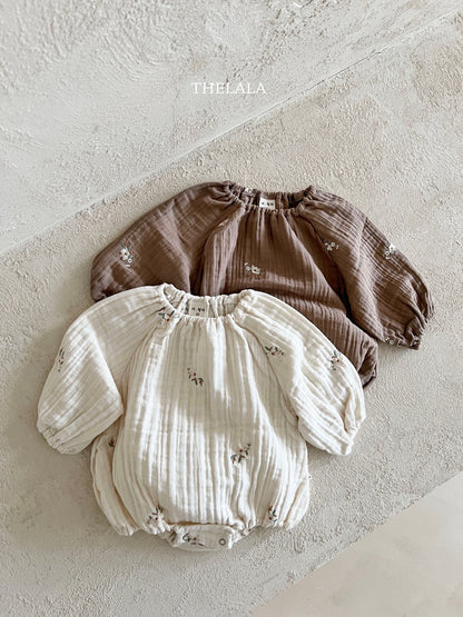 [PRE-ORDER] Floral Embroidery Body Suit