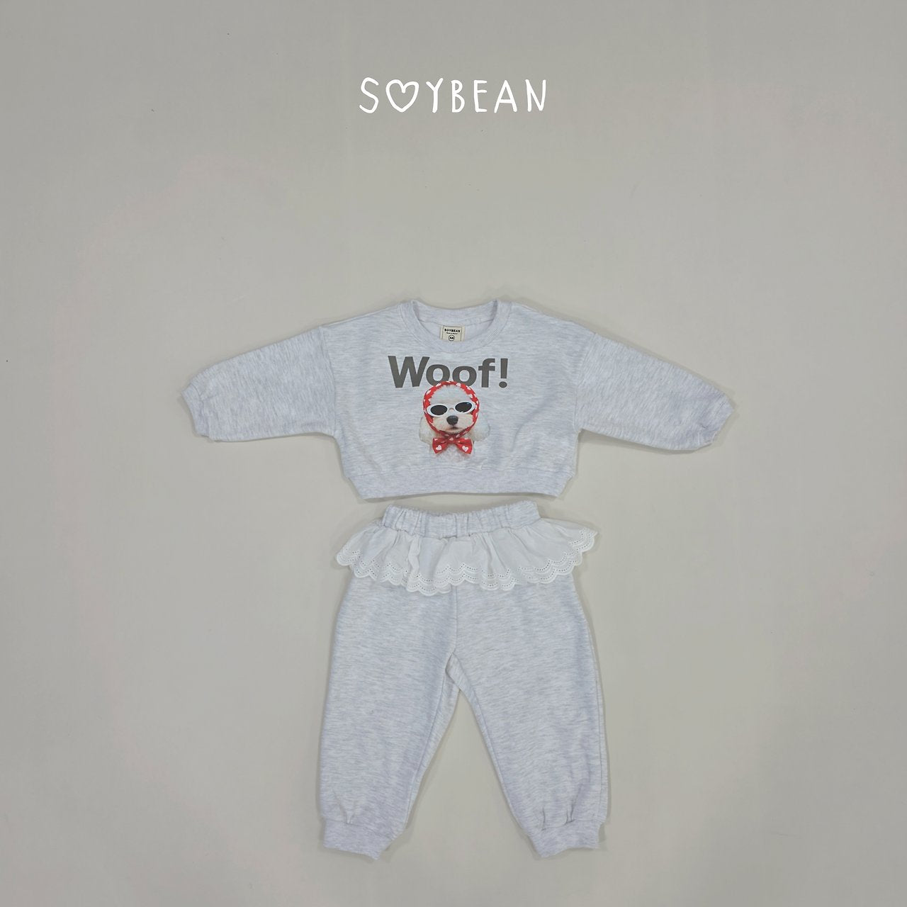 [PRE-ORDER] Woof Frill Top Bottom Set
