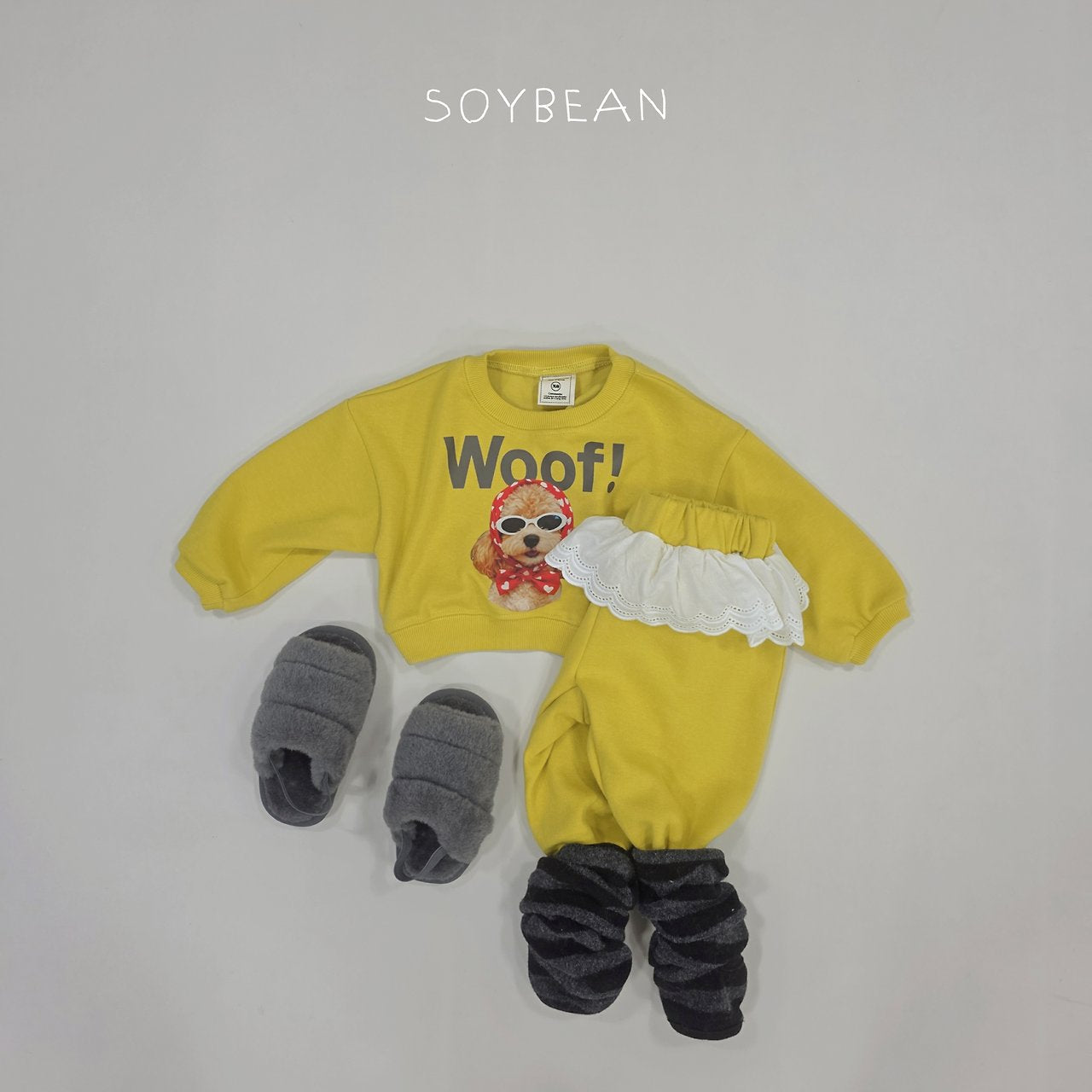 [PRE-ORDER] Woof Frill Top Bottom Set