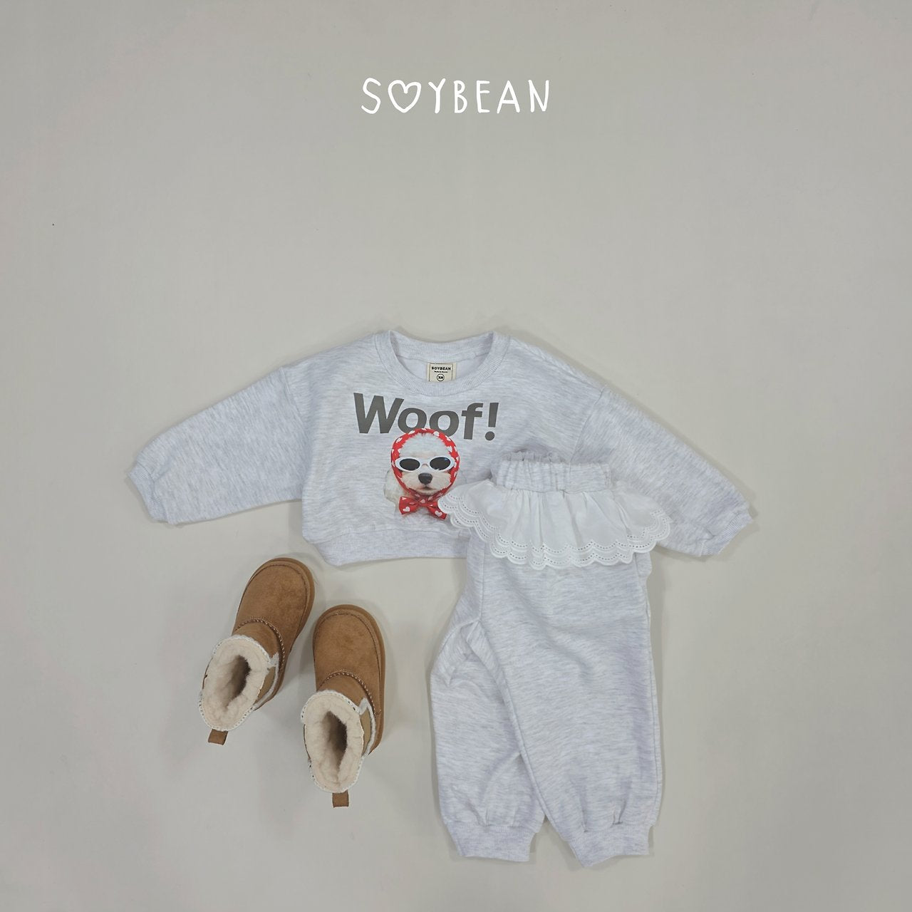 [PRE-ORDER] Woof Frill Top Bottom Set