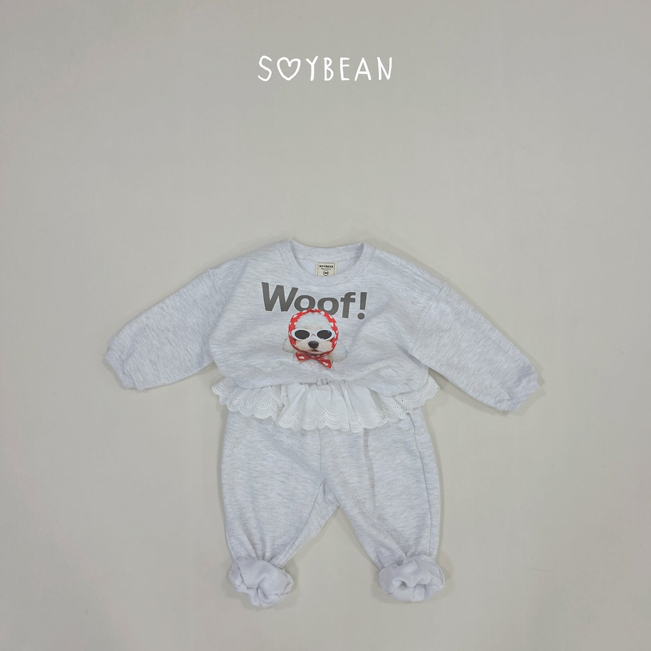 [PRE-ORDER] Woof Frill Top Bottom Set
