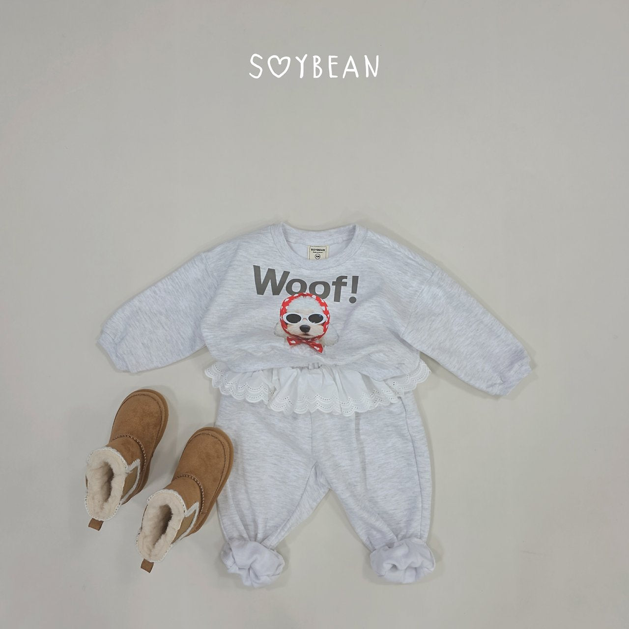 [PRE-ORDER] Woof Frill Top Bottom Set