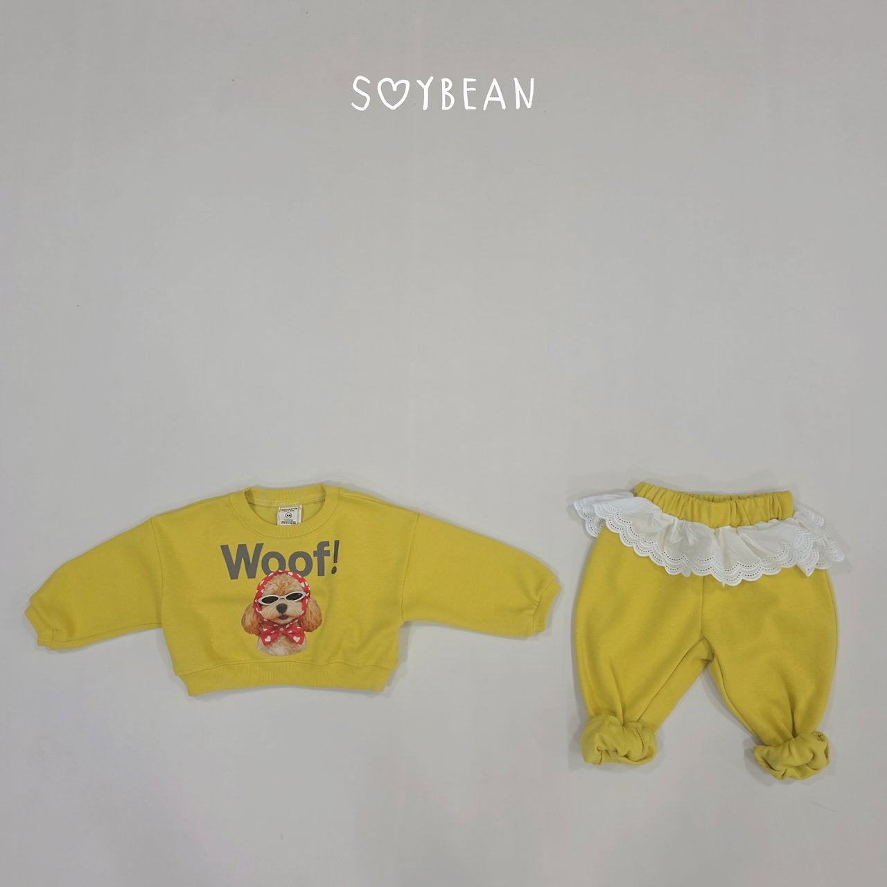 [PRE-ORDER] Woof Frill Top Bottom Set