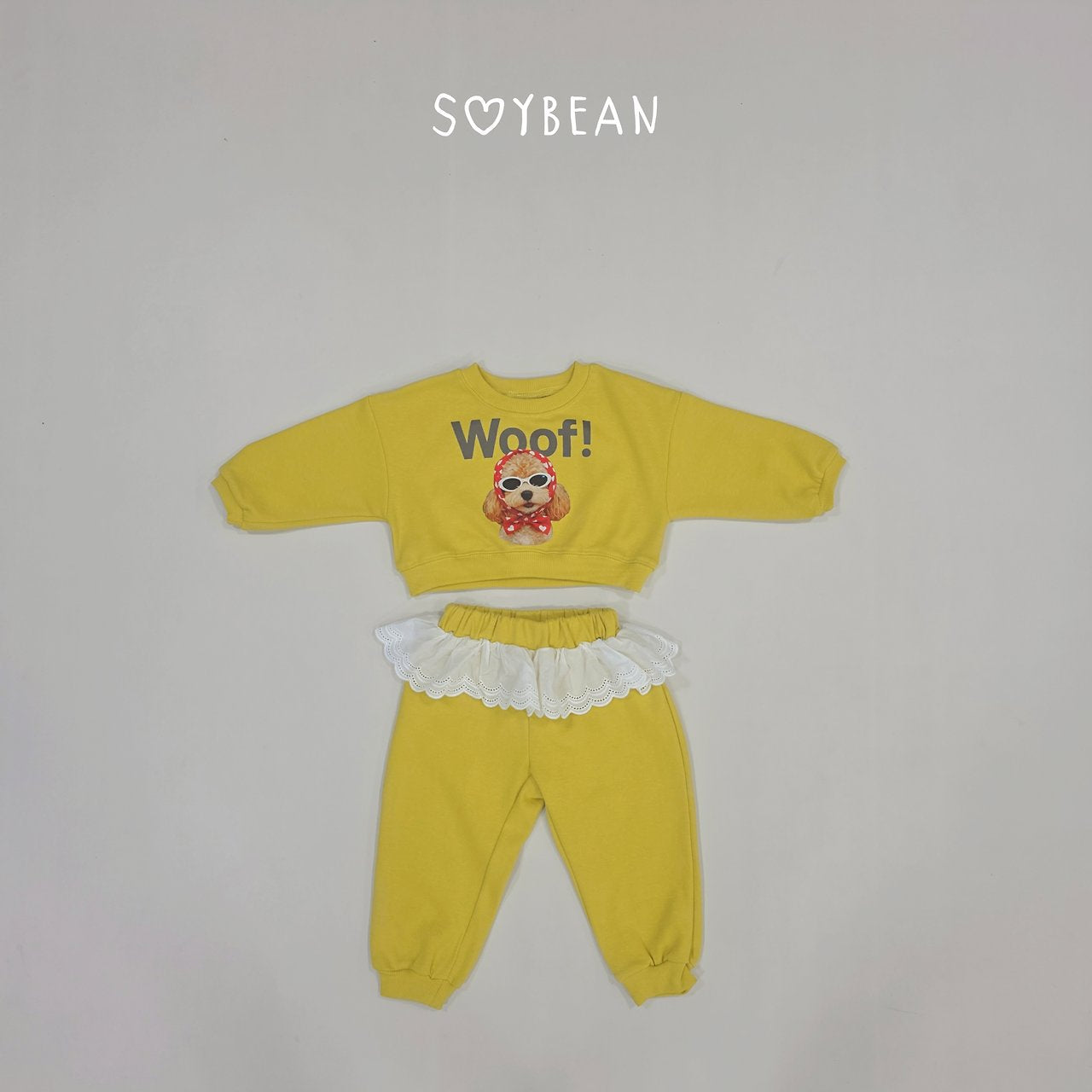[PRE-ORDER] Woof Frill Top Bottom Set