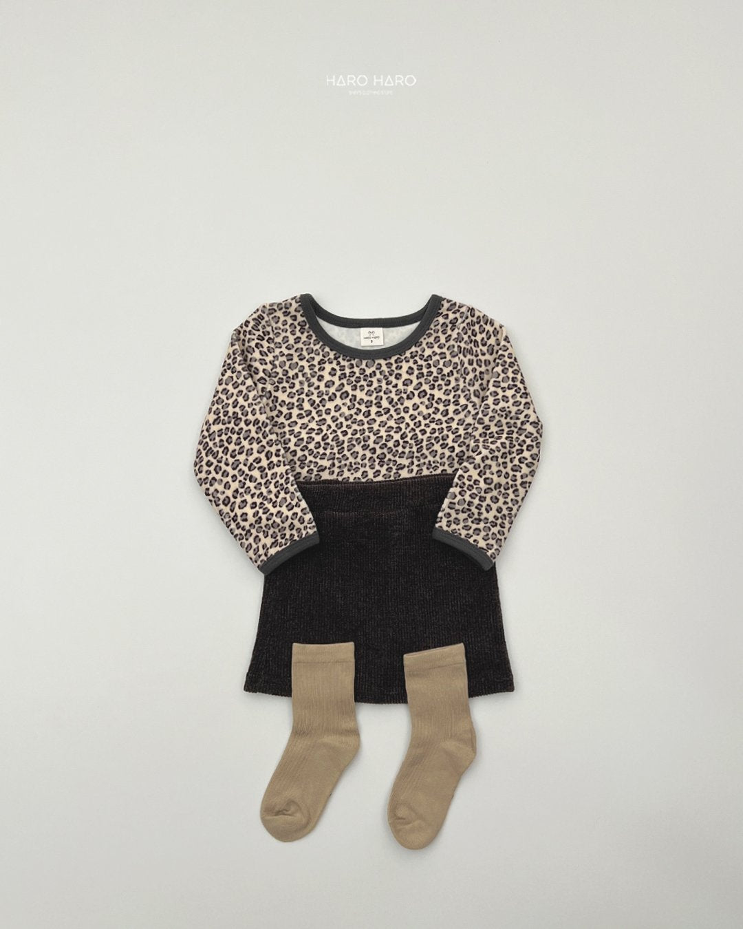 [PRE-ORDER] Leopard Color Block T-Shirts
