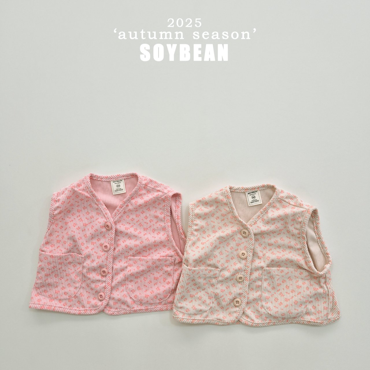 [PRE-ORDER] Corduroy Floral Vest