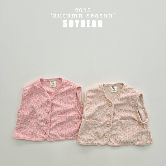 [PRE-ORDER] Corduroy Floral Vest