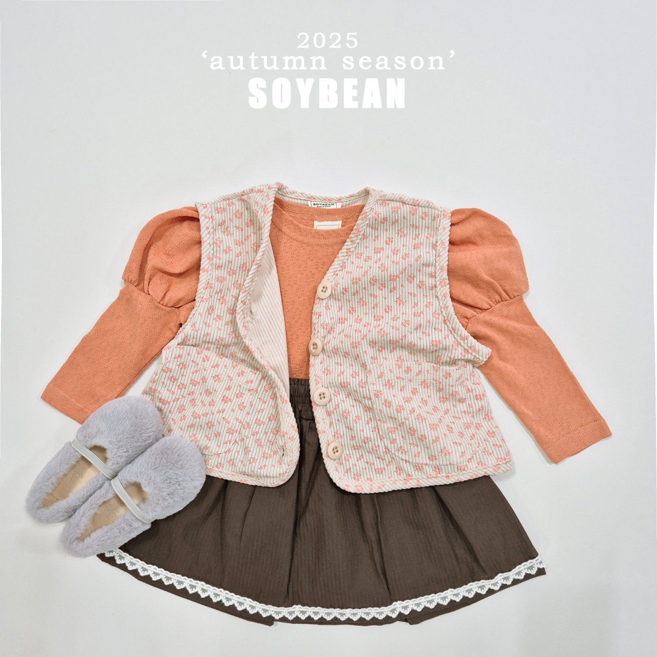 [PRE-ORDER] Corduroy Floral Vest