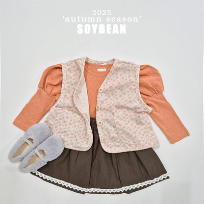 [PRE-ORDER] Corduroy Floral Vest
