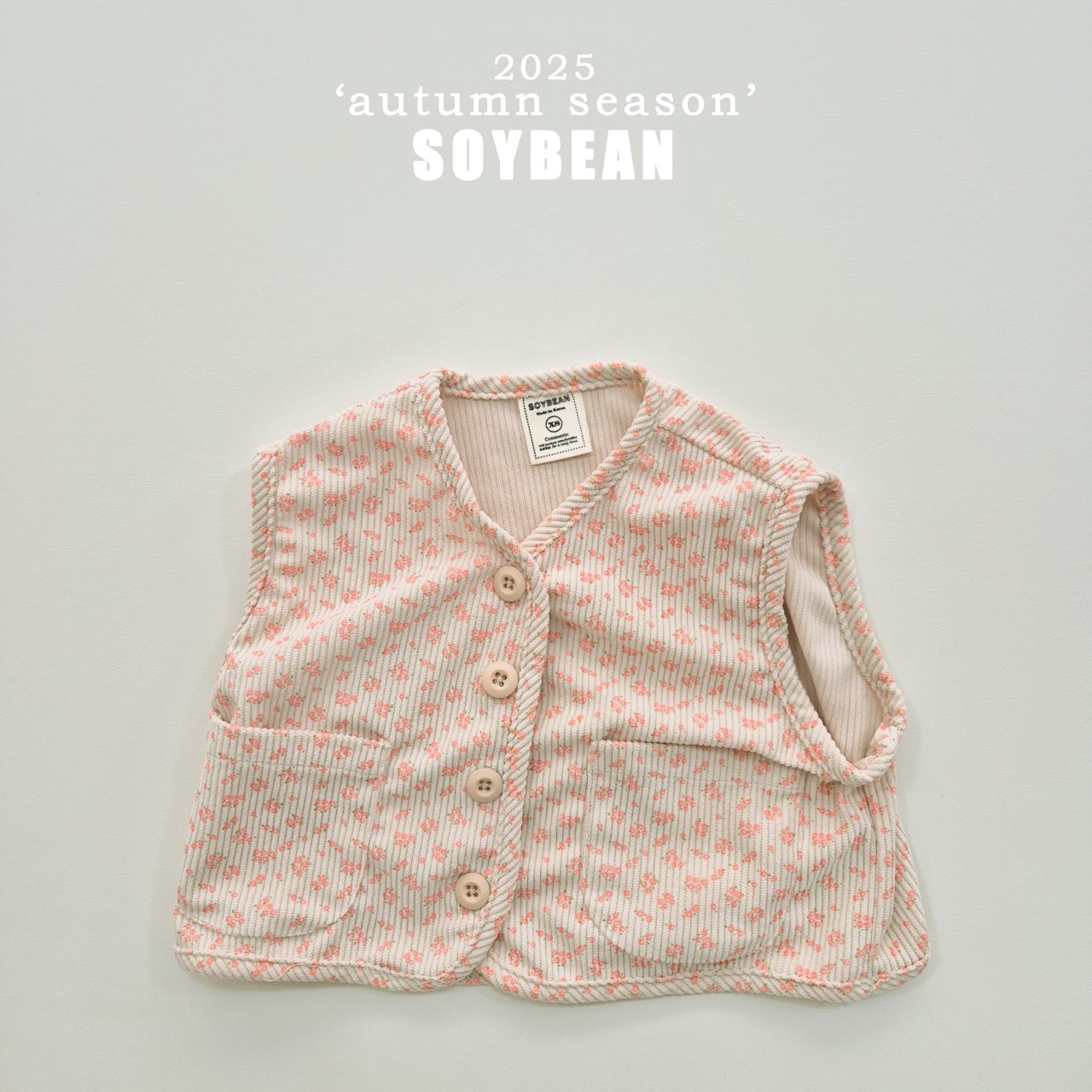 [PRE-ORDER] Corduroy Floral Vest