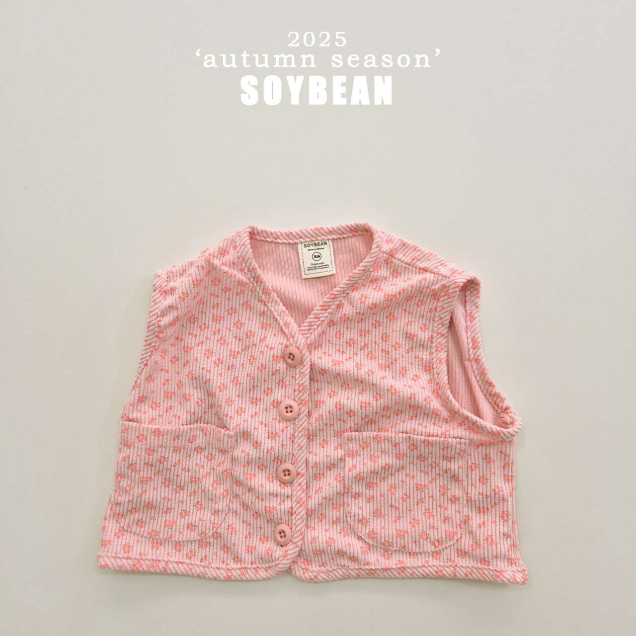 [PRE-ORDER] Corduroy Floral Vest