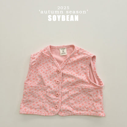 [PRE-ORDER] Corduroy Floral Vest