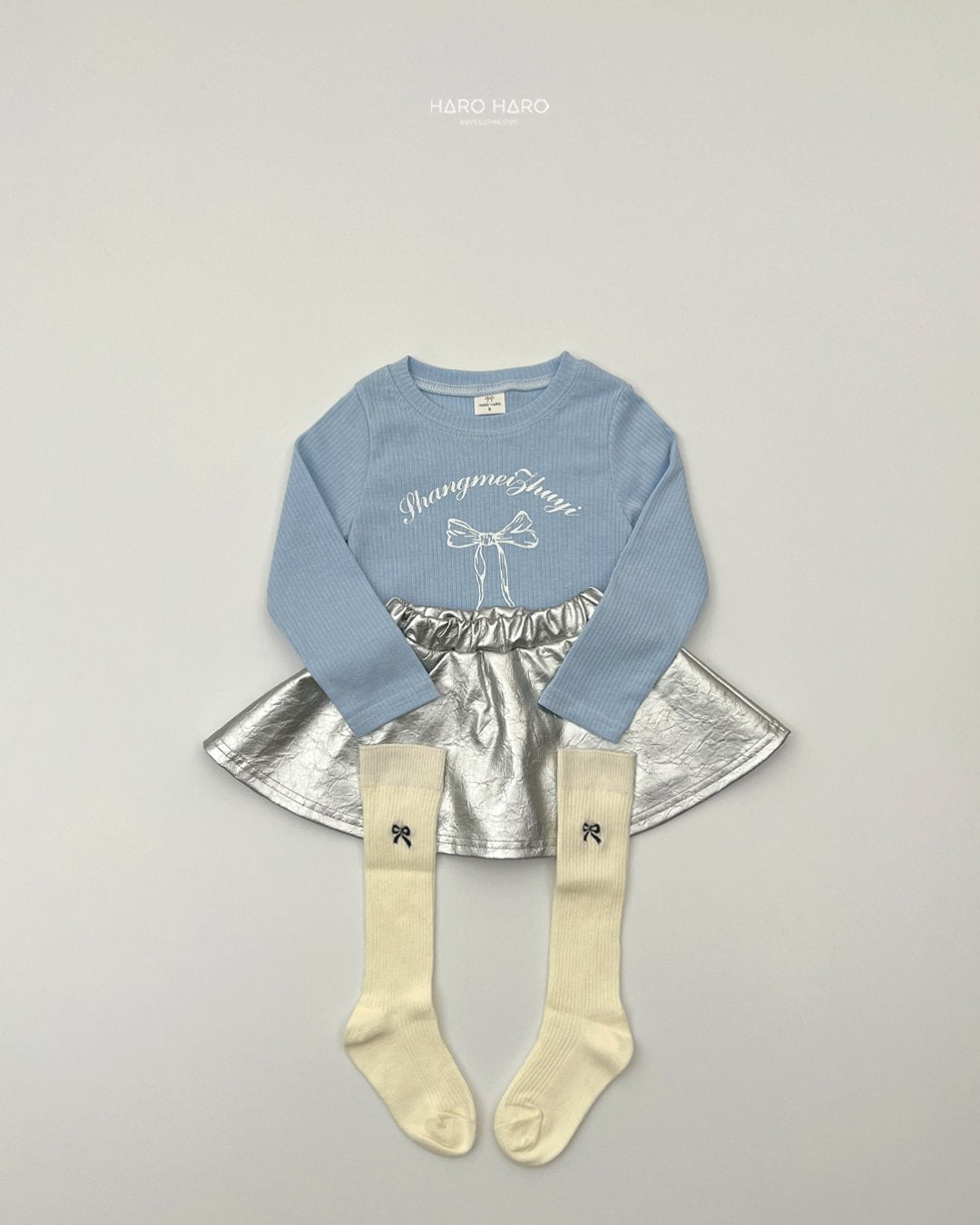[PRE-ORDER] Bling Ribbon Ribbed T-Shirts