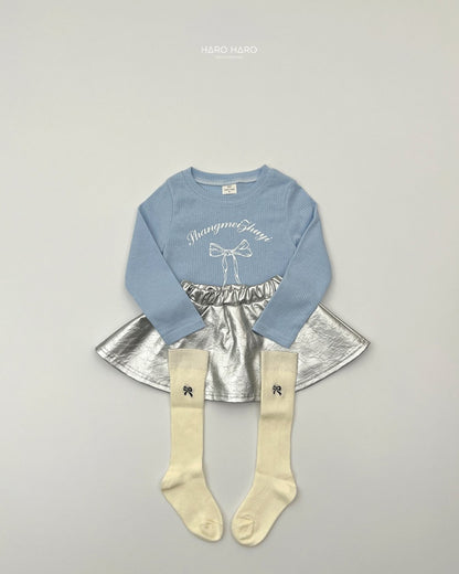 [PRE-ORDER] Bling Ribbon Ribbed T-Shirts