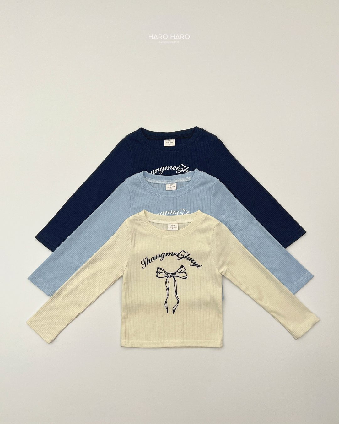 [PRE-ORDER] Bling Ribbon Ribbed T-Shirts