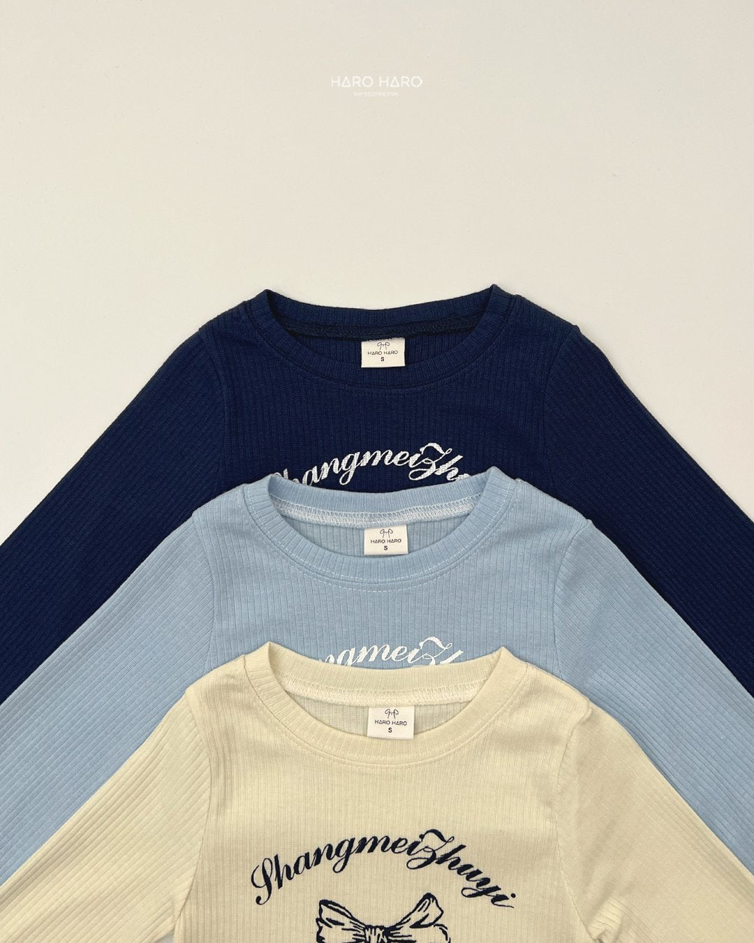 [PRE-ORDER] Bling Ribbon Ribbed T-Shirts