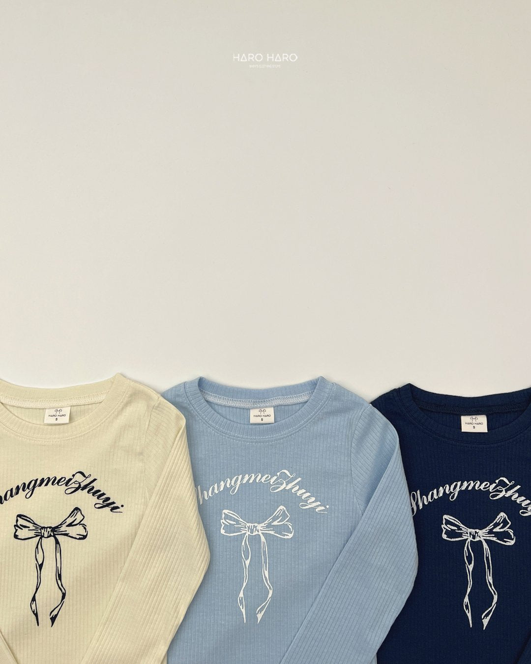 [PRE-ORDER] Bling Ribbon Ribbed T-Shirts