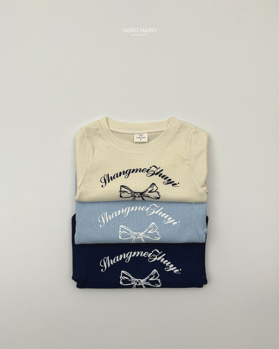 [PRE-ORDER] Bling Ribbon Ribbed T-Shirts