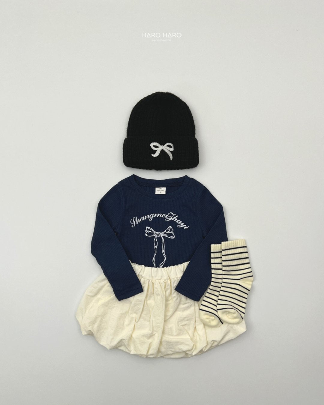 [PRE-ORDER] Bling Ribbon Ribbed T-Shirts