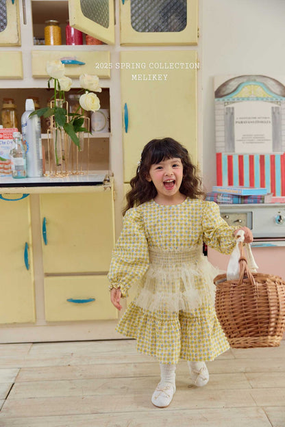 Check Floral Dress [S(2-3yr)]