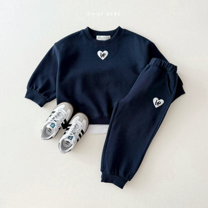 [PRE-ORDER] Love Embroidery Top Bottom Set