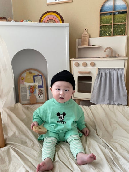 [PRE-ORDER] Mickey Embroidery Top Bottom Set