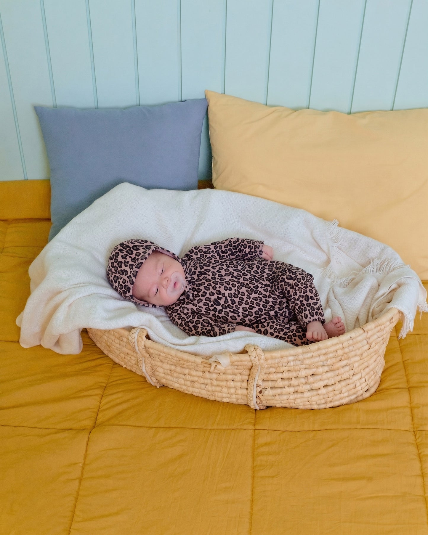 [PRE-ORDER] Little Leopard Body Suit + Bonnet Set