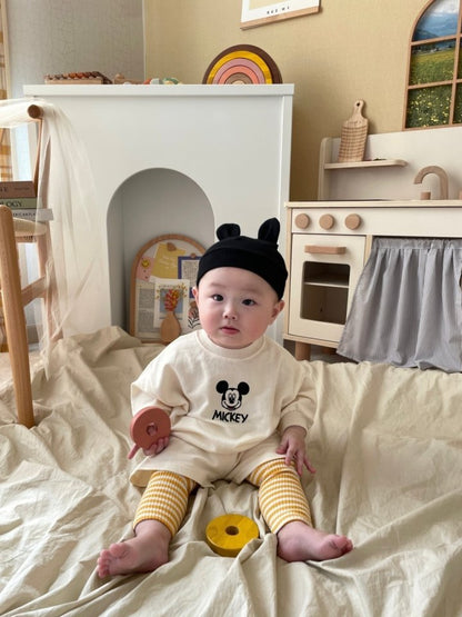 [PRE-ORDER] Mickey Embroidery Top Bottom Set