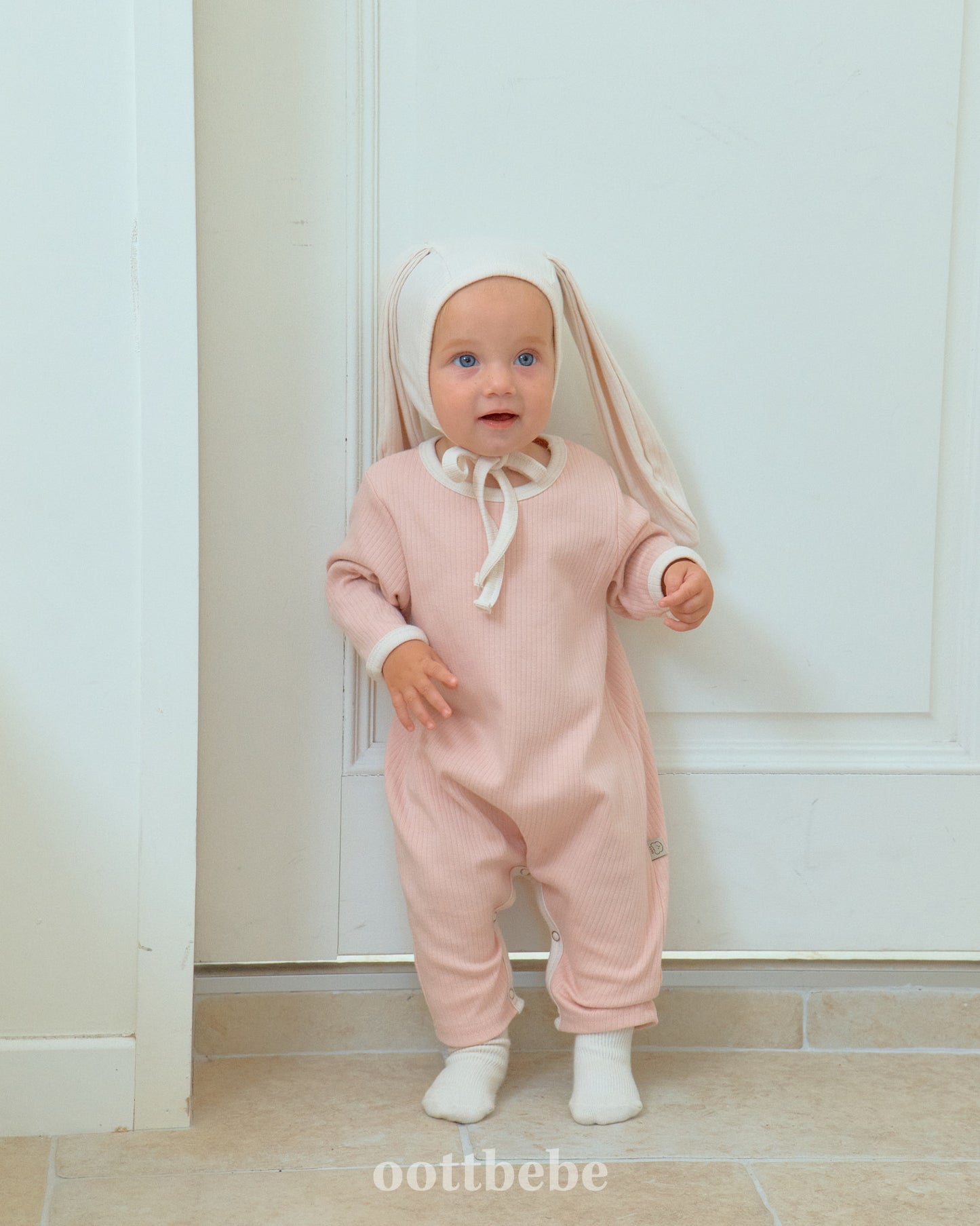 [PRE-ORDER] Butter Cream Body Suit + Bonnet Set