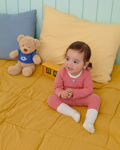 Vanilla Latte Home Wear Set [Blue/Yellow/XL(4-5yr)]