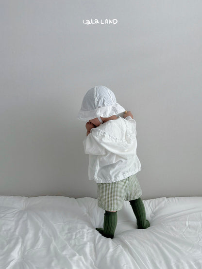 Check Baby Shorts [Olive/6m]