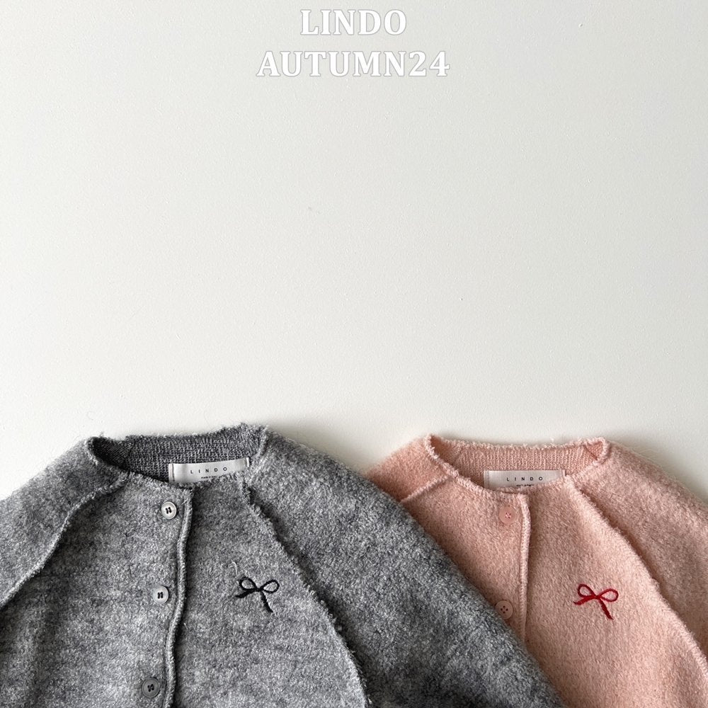 Mini Ribbon Cardigan [Pink/M(3-4yr)]