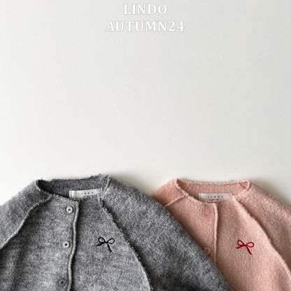 Mini Ribbon Cardigan [Pink/M(3-4yr)]