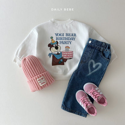 Birthday Sweatshirts [Ivory,White Melange/XS(1-2yr)]