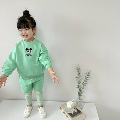 [PRE-ORDER] Mickey Embroidery Top Bottom Set