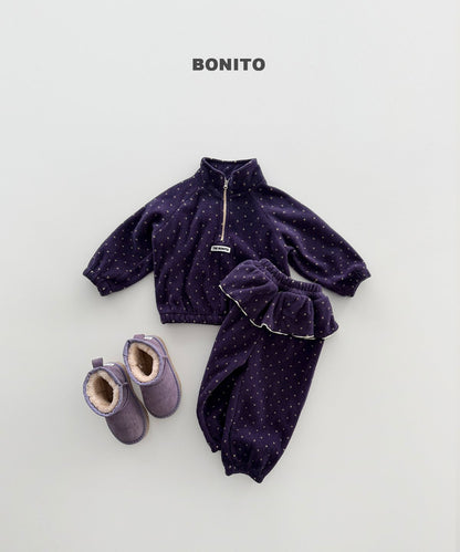 [PRE-ORDER] Dot Frill Top Bottom Set