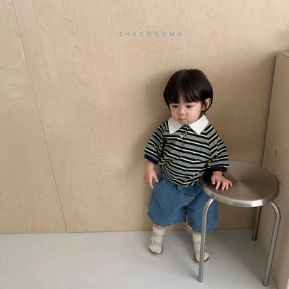 [PRE-ORDER] Pong Pong Stripe Collar T-Shirts