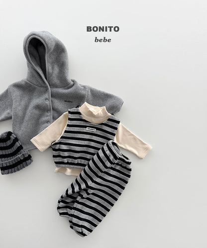 [PRE-ORDER] Baby Stripe Vest Bottom Set