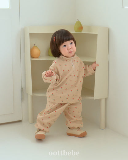 [PRE-ORDER] Sweet Waffle Anorak Top Bottom Set