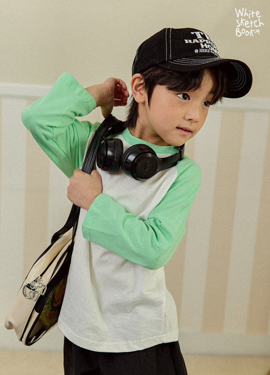 [PRE-ORDER] New Color Block Raglan 3/4 Sleeve T-Shirts
