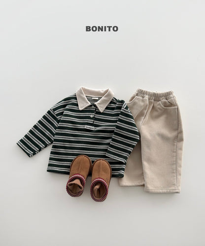 [PRE-ORDER] Stripe Choco Collar T-Shirts