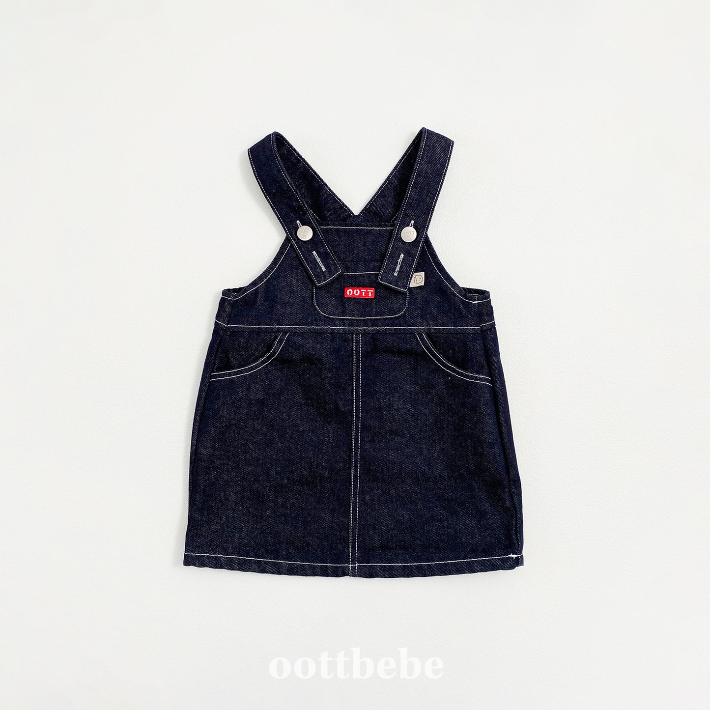 [PRE-ORDER] Denim Suspender Dress