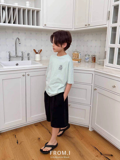 Palm Tree T-Shirts [Mint/S(3-4yr), JL(10-12yr)]