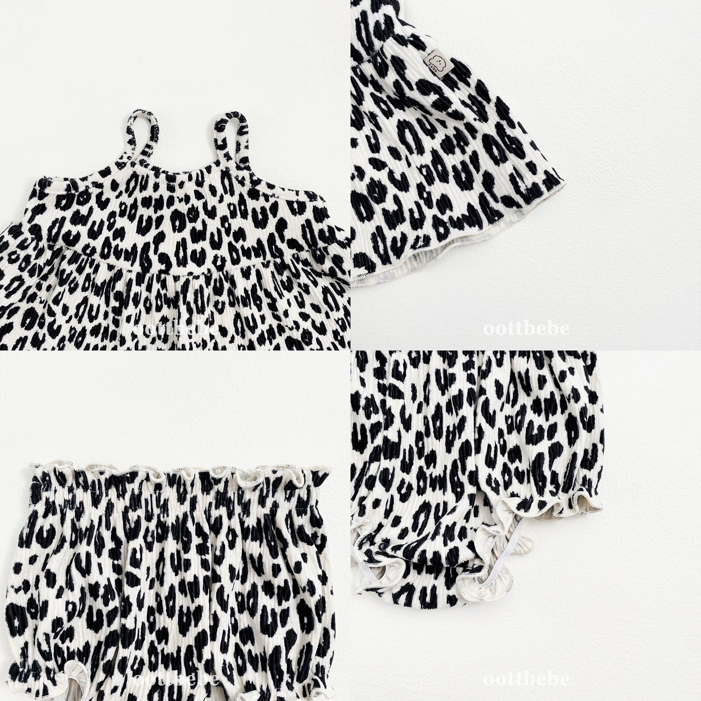 [PRE-ORDER] Leopard Baby Top Bottom Set