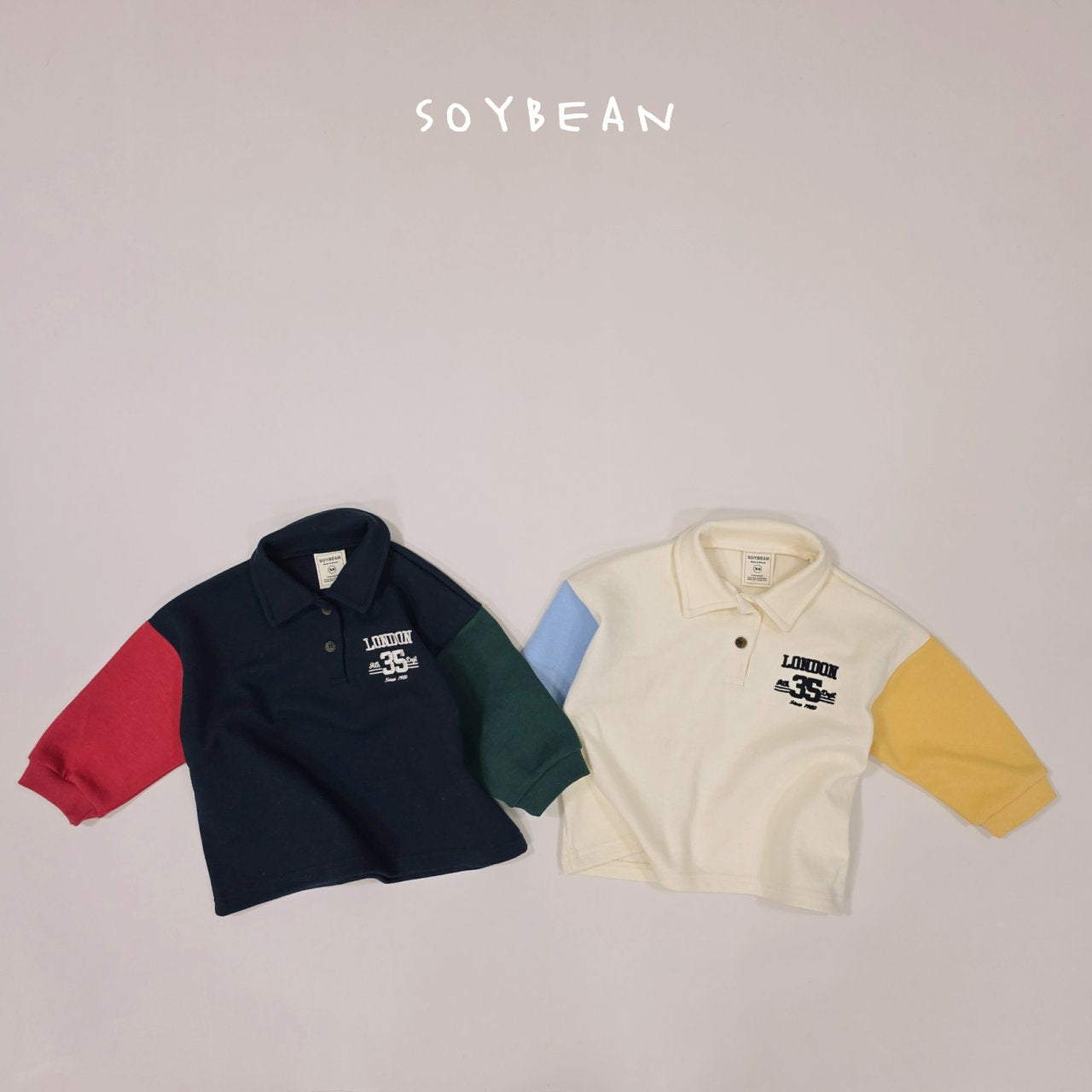 [PRE-ORDER] Modern Color Block Collar T-Shirts