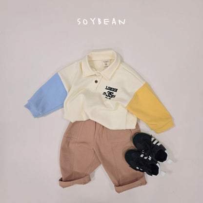 [PRE-ORDER] Modern Color Block Collar T-Shirts