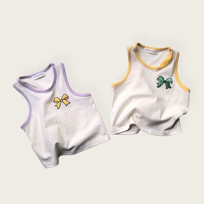 [PRE-ORDER] Ribbon Sleeveless T-Shirts